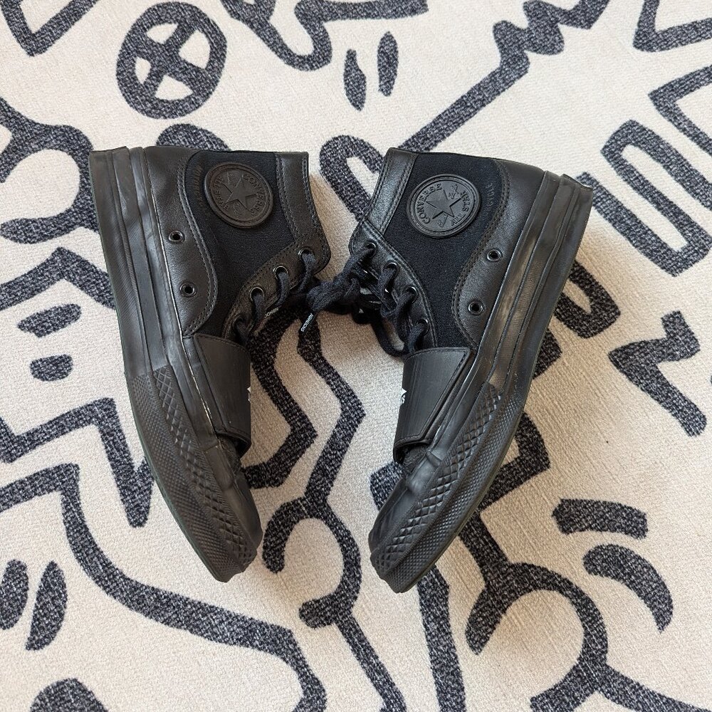 Converse x Neighborhood Chuck Taylor 70 Hi Moto Triple Blackout Strap  Wmns8